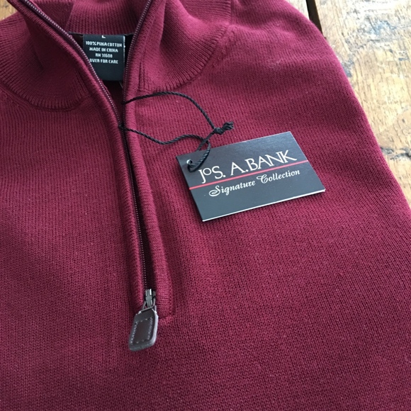 Jos. A. Bank Other - Jos. A. Bank Sweater Pima Large NWT Zip